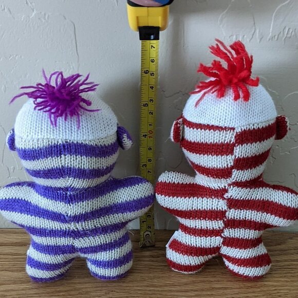 2/$20 Cute Little Sock Monkey Style Plush - Picture 2 of 3
